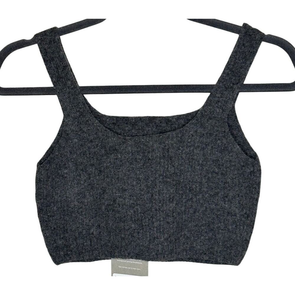 Everlane NWT Wool Yak Blend Cozy-Stretch Tank Top Heather Gray S Quiet Luxury